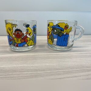 Sesame Street Character Glass Mugs